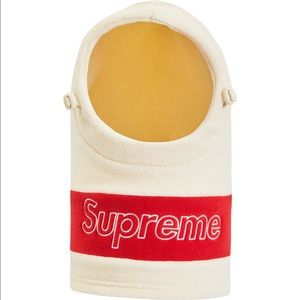 *SOLD* Supreme PolarTec Balaclava “Cream/Red” FW18